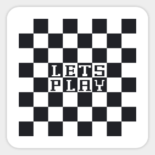 Let’s play chess Sticker